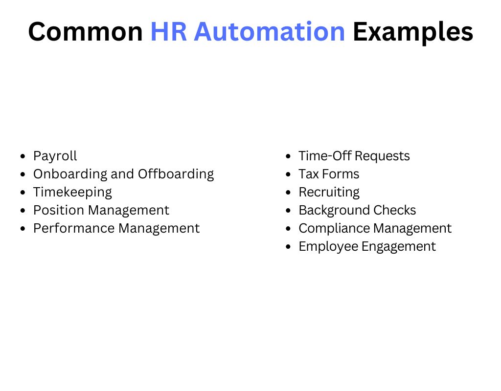 Common HR Automation Examples
