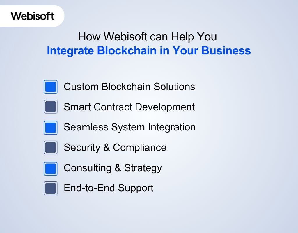 How Webisoft can Help You Integrate Blockchain in Your Business