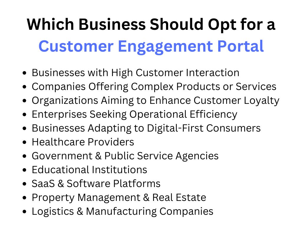 Which Business Should Opt for a Customer Engagement Portal