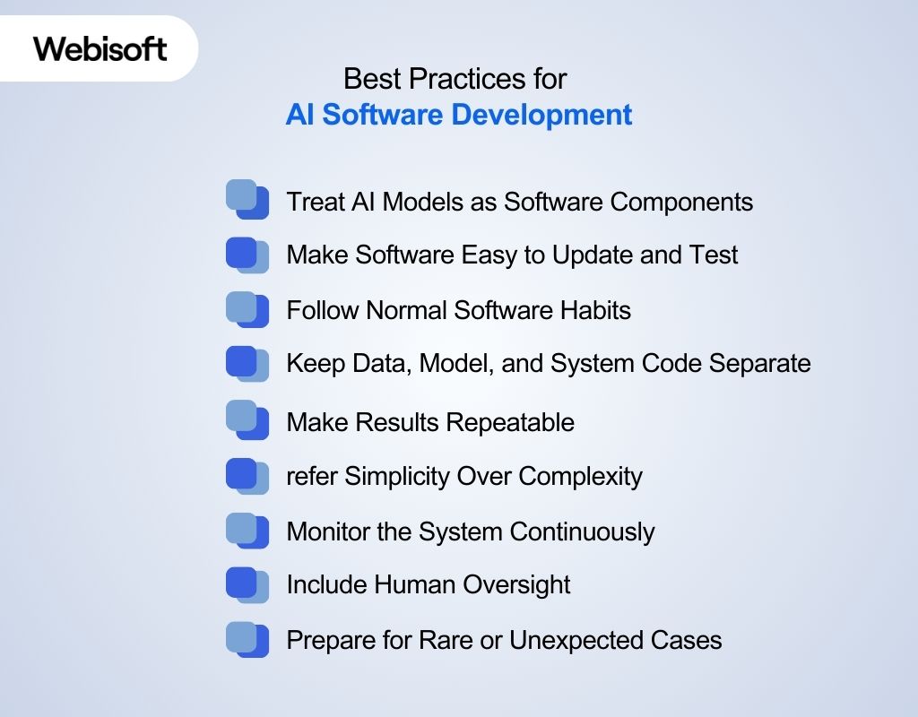 Best Practices for AI Software Development