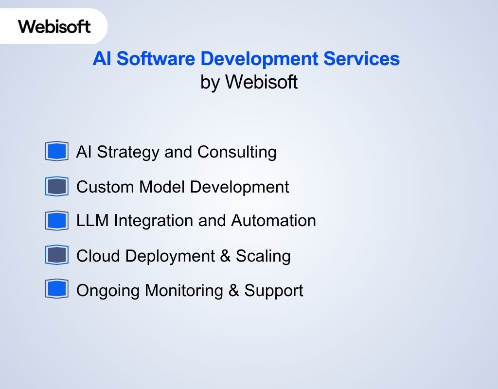 AI Software Development Services by Webisoft