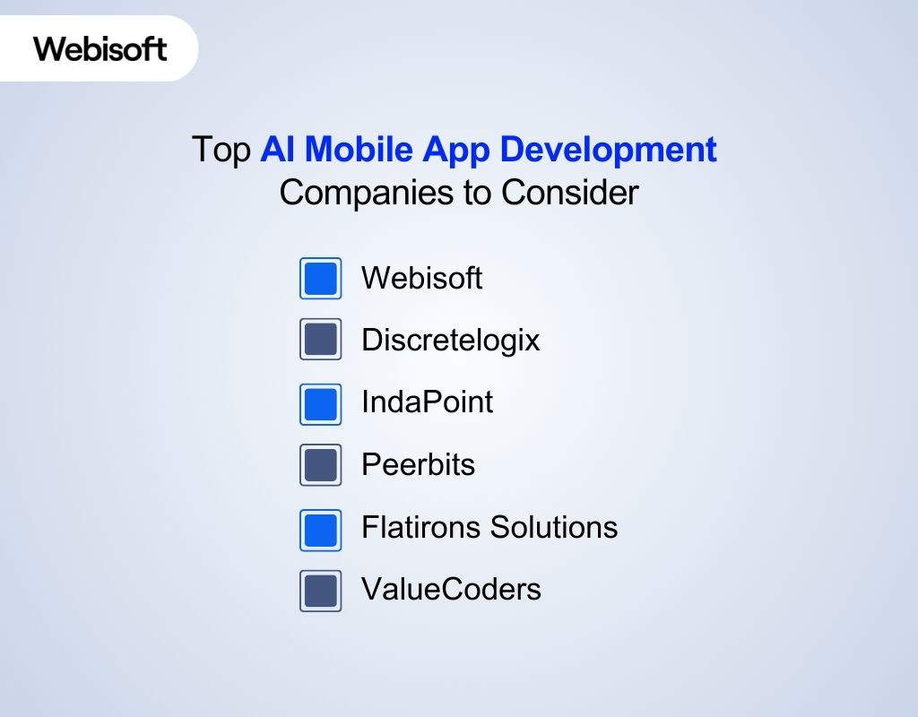 Top AI Mobile App Development Companies to Consider
