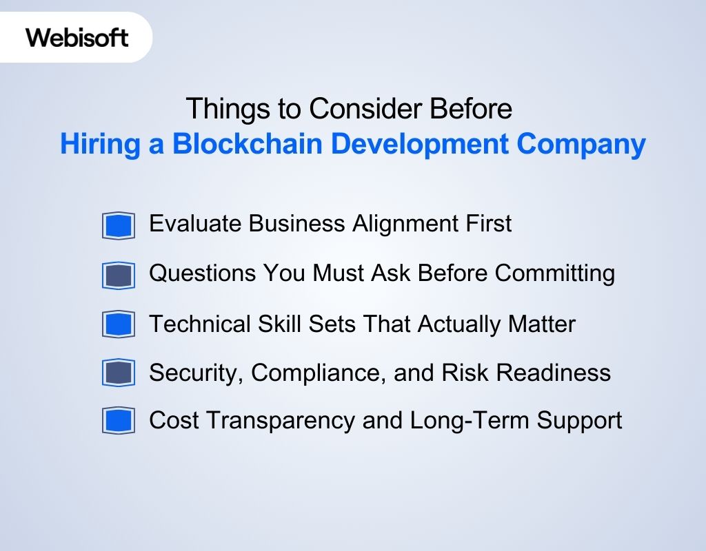 Things to Consider Before Hiring a Blockchain Development Company