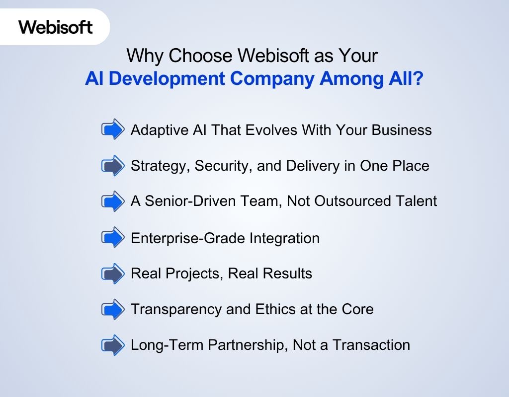 Why Choose Webisoft as Your AI Development Company Among All