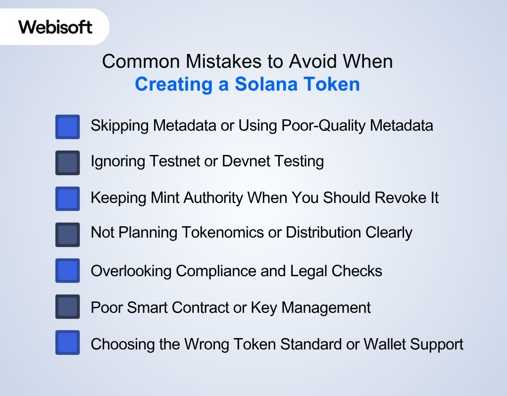 Common Mistakes to Avoid When Creating a Solana Token