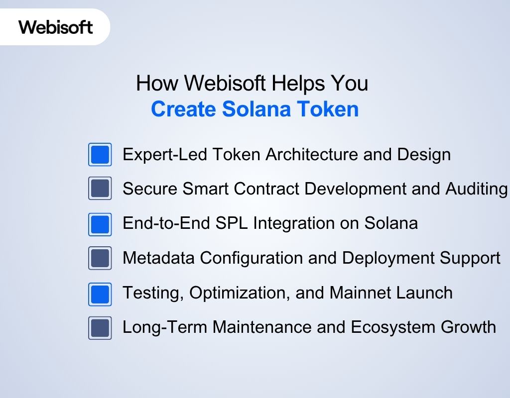 How Webisoft Helps You Create Solana Token