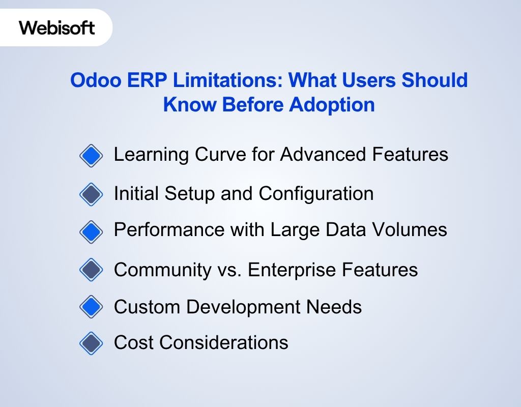 Odoo ERP Limitations