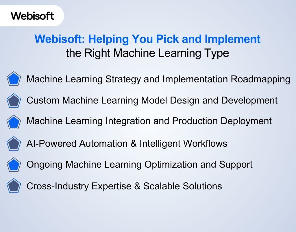 Webisoft Helping You Pick Right Machine Learning Type