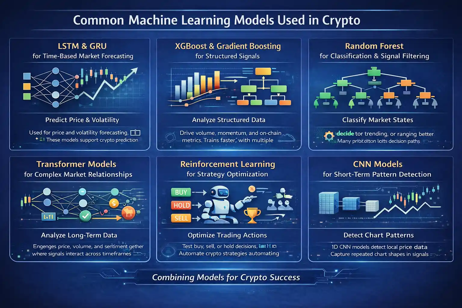 Common Machine Learning Models Used in Crypto