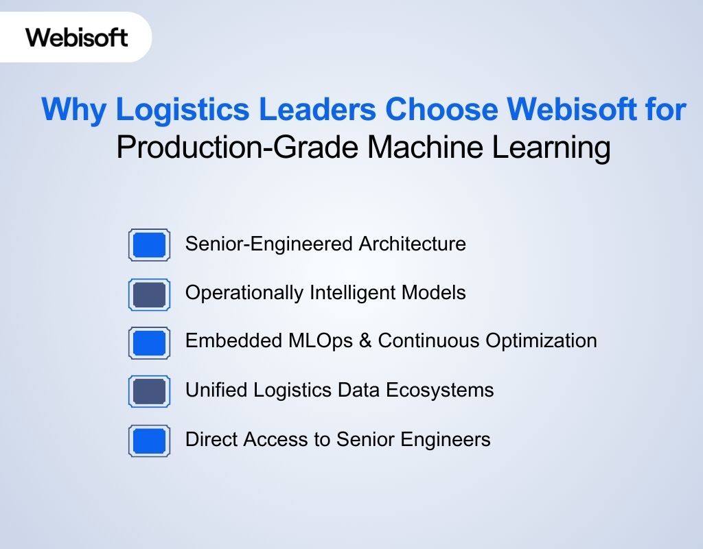 Why Logistics Leaders Choose Webisoft for Production-Grade Machine Learning
